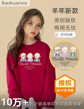 10万+销量的羊年图案🔥都在抢的原创IP!